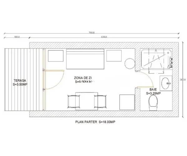 Plan casă A-Frame - proiect tehnic