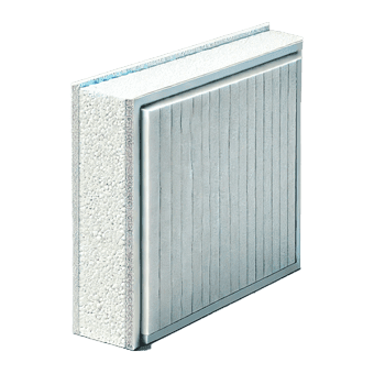 Panou SIP MgO cu EPS 100 alb